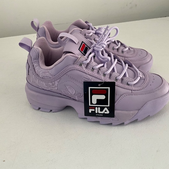 Ladies Fila Disrupter 11 embroidery shoe _ purple. Sz 9 - Picture 2 of 7